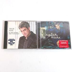 Taylor Hicks CD Lot New Sealed: Self-Titled Album + Do I Make You Proud Single